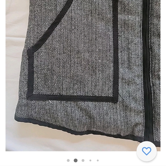 The Royal Standard Herringbone Women's Gray Size S With 2 front pockets and Zip - Picture 2 of 5